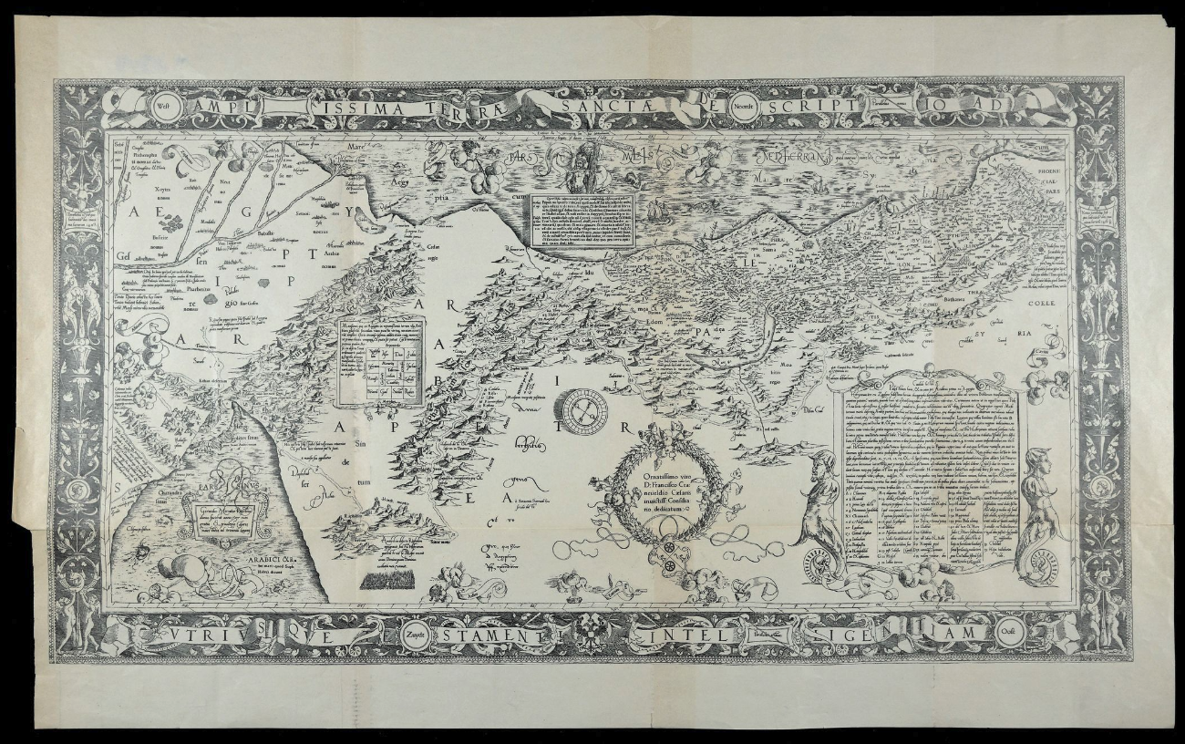 La carta della Palestina di Gerardo Mercatore (1537)